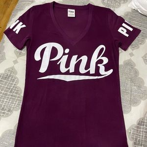Purple Victoria Secret Pink Tee-Shirt
